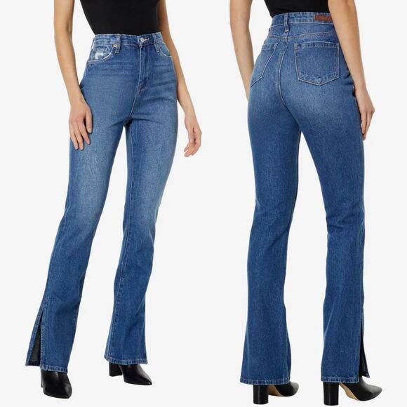 NWT Blank NYC The Cooper Straight Leg Jeans with Side Slit Size 26 - Picture 1 of 13